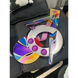 Shlomi Haziza Acrylic Metal Hanging Wall Art Vintage Abstract Sculpture Signed!